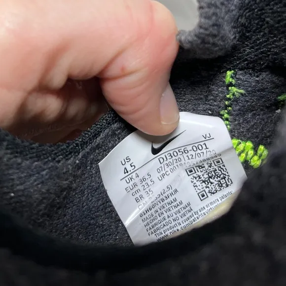 Nike Black Volt Space Hippie 01 Sz 4.5 M or 6 W EUC