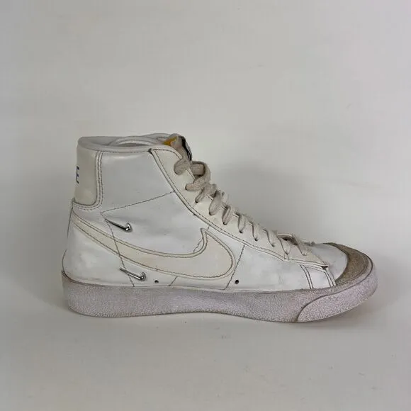 Nike Blazer Mid 77 LX women's size 7 white leather suede athletic sneakers