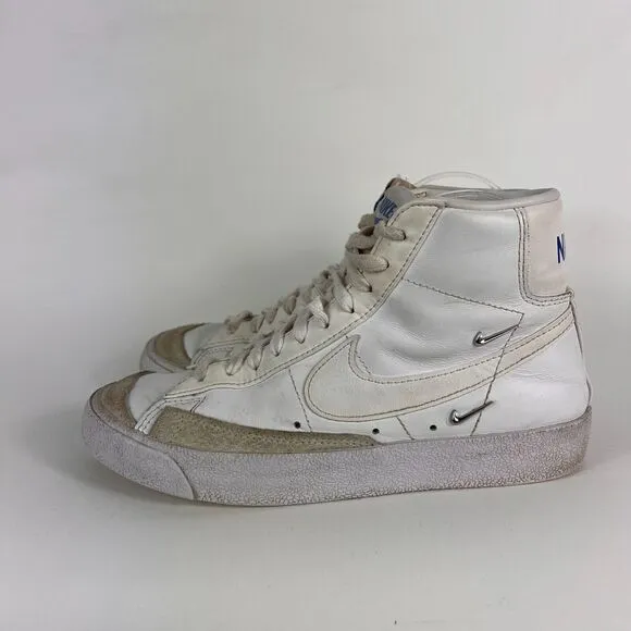 Nike Blazer Mid 77 LX women's size 7 white leather suede athletic sneakers