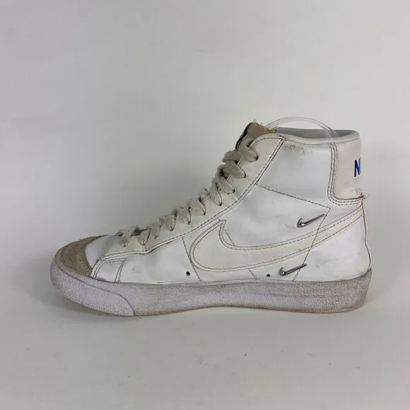 Nike Blazer Mid 77 LX women's size 7 white leather suede athletic sneakers