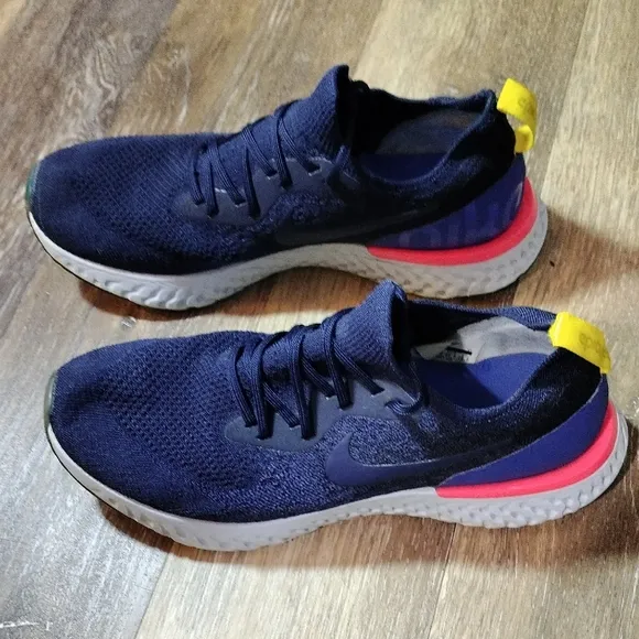 Nike Blue and Pink Sneakers with React Foam Technology