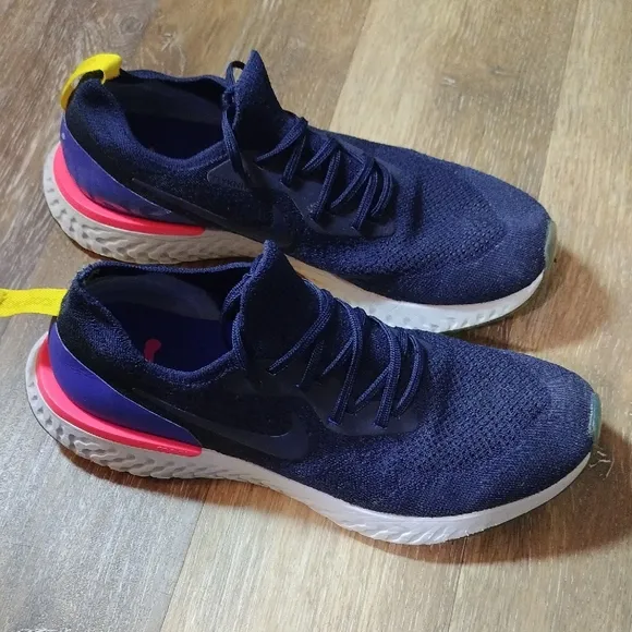 Nike Blue and Pink Sneakers with React Foam Technology