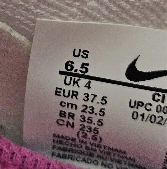 Nike Ephic Phantom React Sneakers White Black Laser, Fuchsia, Psychic Purple 6.5