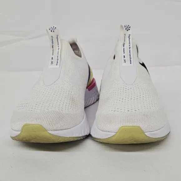 Nike Ephic Phantom React Sneakers White Black Laser, Fuchsia, Psychic Purple 6.5