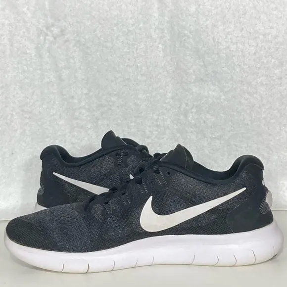 Nike Free RN Flyknit Womens Dark Grey Knit Running Sneakers Shoes Size US 7