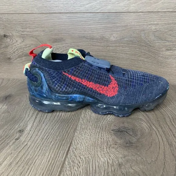 Nike Girls Air Vapormax 2020 FK Sneaker Athletic Navy Knit Lace Up Sports 6