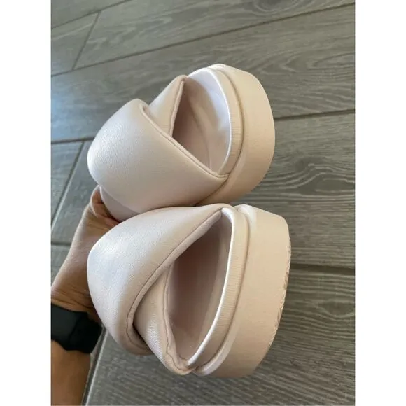NIKE JORDAN Sophia Light Soft Pink Platform Slides Size 6 NWT