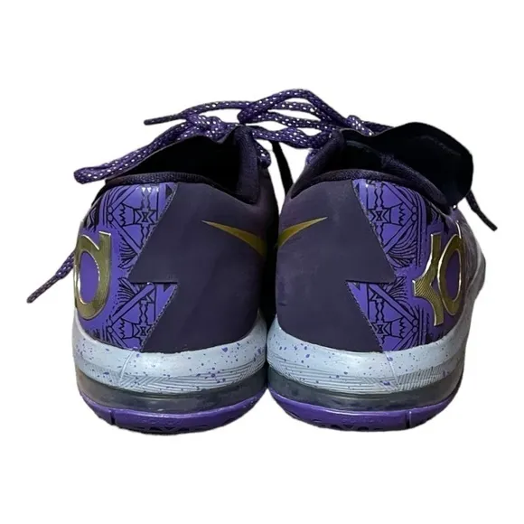 Nike KD 6 &quot;BHM&quot; Kevin Durant Black History Month Low Top Sneakers Size 4.5 Youth