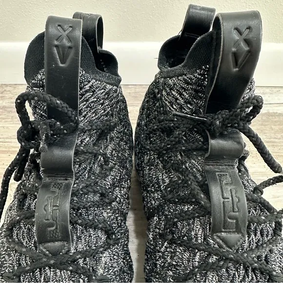 Nike LeBron 15 Black‎ and White Sneakers