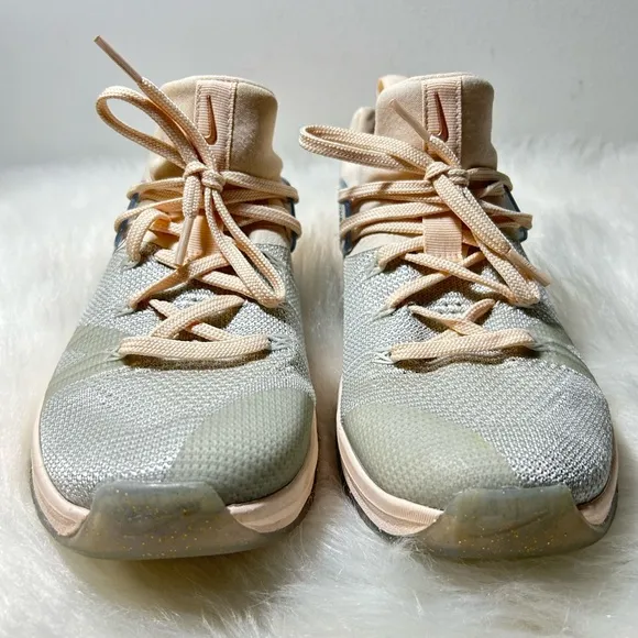 Nike Metcon Flyknit 3 Metallic Sneakers Size 8.5