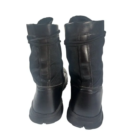 Nike SFB Black Leather Canvas Combat Boots Size 15 Rugged Breathable 329798-002