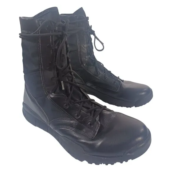 Nike SFB Black Leather Canvas Combat Boots Size 15 Rugged Breathable 329798-002