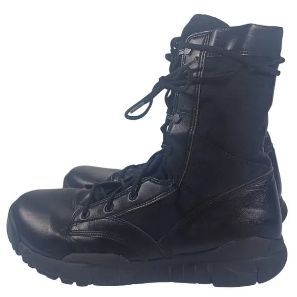 Nike SFB Black Leather Canvas Combat Boots Size 15 Rugged Breathable 329798-002