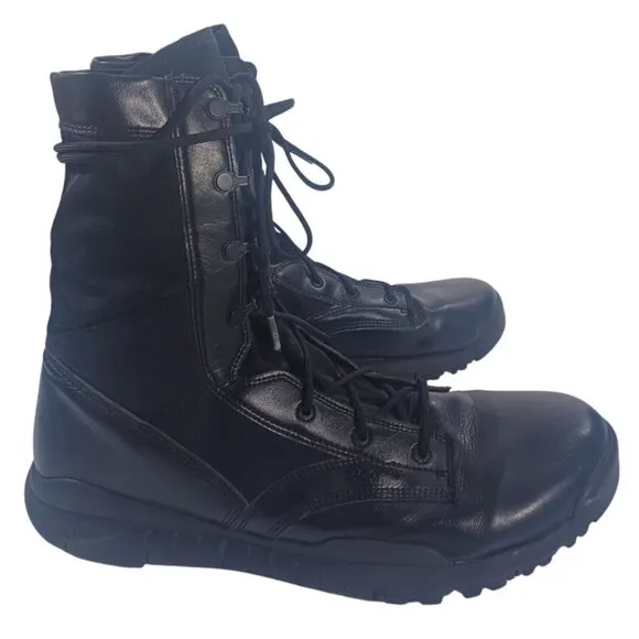 Nike SFB Black Leather Canvas Combat Boots Size 15 Rugged Breathable 329798-002