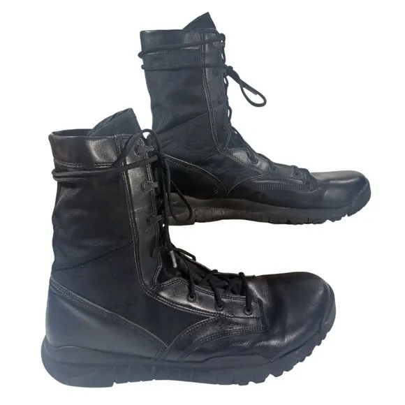 Nike SFB Black Leather Canvas Combat Boots Size 15 Rugged Breathable 329798-002