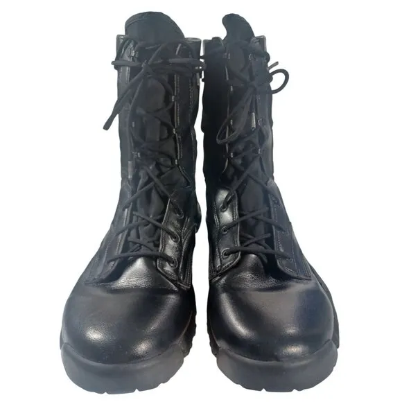 Nike SFB Black Leather Canvas Combat Boots Size 15 Rugged Breathable 329798-002