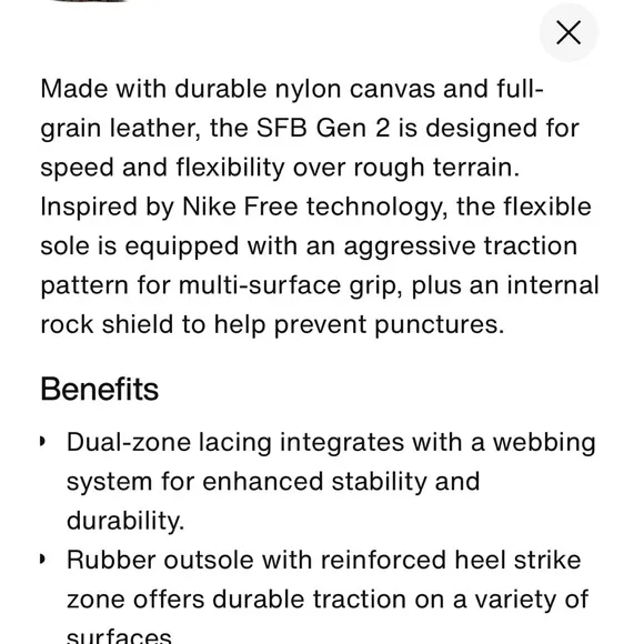 Nike SFB tactical boots mens