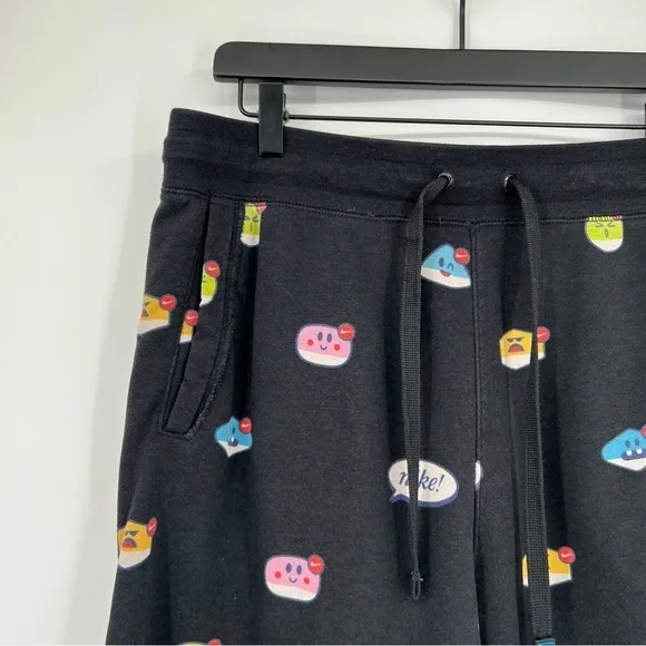 NIKE Sportswear AOP Moji Alumni Shorts  Black Emoji Air Max Loose Fit Men's