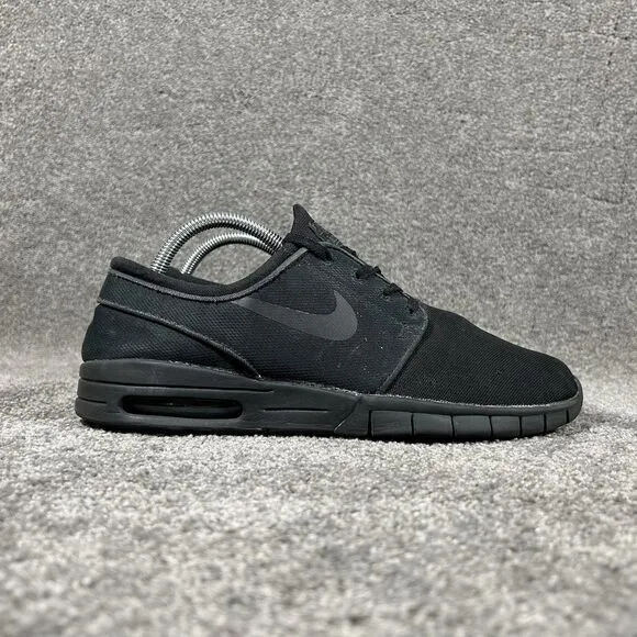 Nike Stefan Janoski Max Triple Black Athletic Skate Shoes 631303-007 Mens Sz 9.5