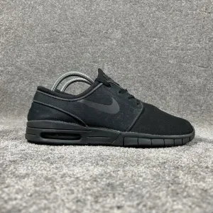 Nike Stefan Janoski Max Triple Black Athletic Skate Shoes 631303-007 Mens Sz 9.5