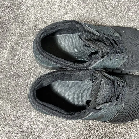 Nike Stefan Janoski Max Triple Black Athletic Skate Shoes 631303-007 Mens Sz 9.5