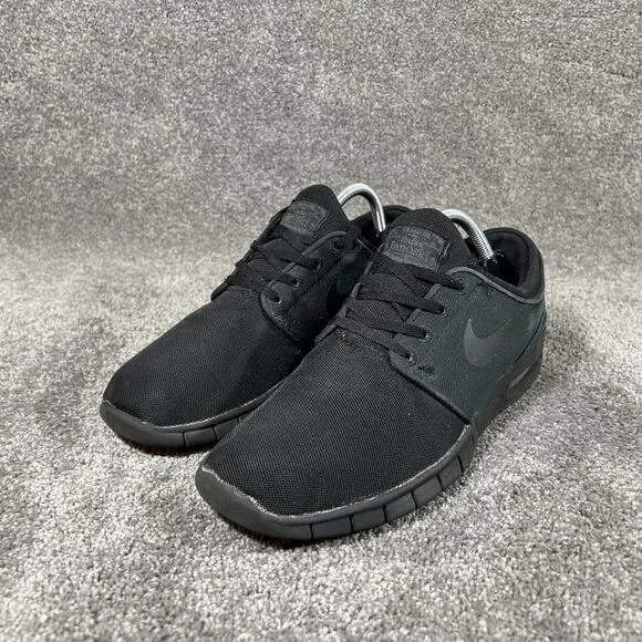Nike Stefan Janoski Max Triple Black Athletic Skate Shoes 631303-007 Mens Sz 9.5