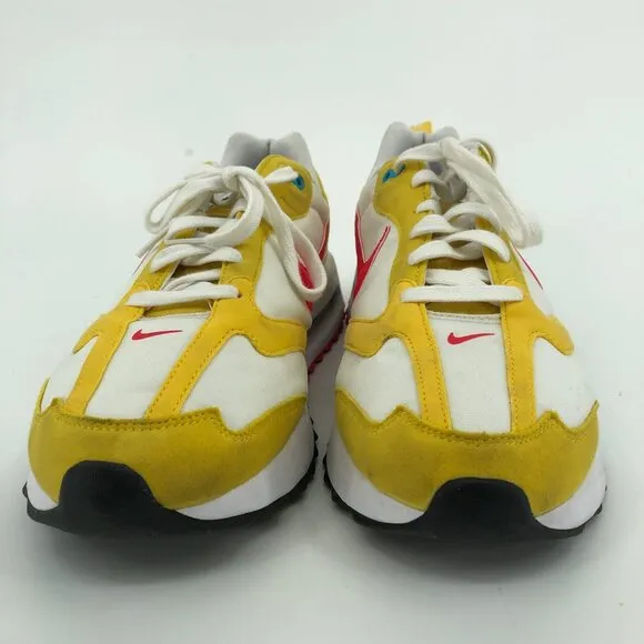 Nike White &amp; Yellow Athletic Sneakers | Size 12 &amp; Lace-Up Closure