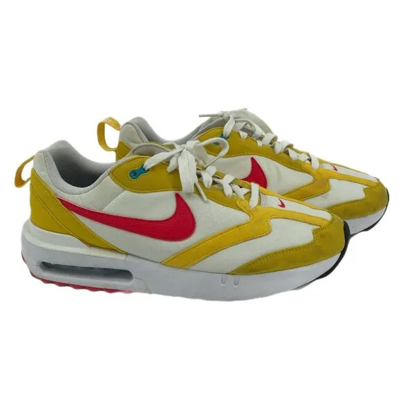 Nike White &amp; Yellow Athletic Sneakers | Size 12 &amp; Lace-Up Closure