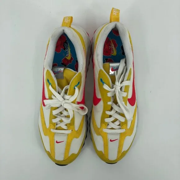 Nike White &amp; Yellow Athletic Sneakers | Size 12 &amp; Lace-Up Closure