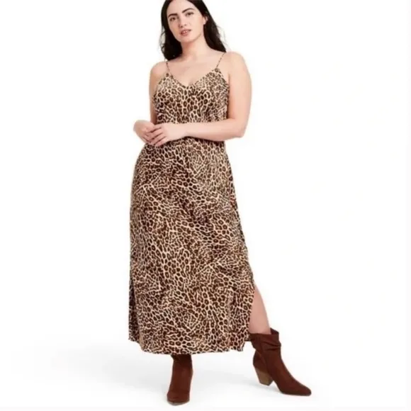 Nili Lotan x Target Leopard Print Slip Dress