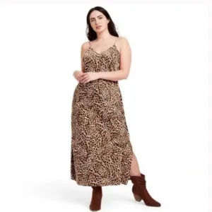 Nili Lotan x Target Leopard Print Slip Dress
