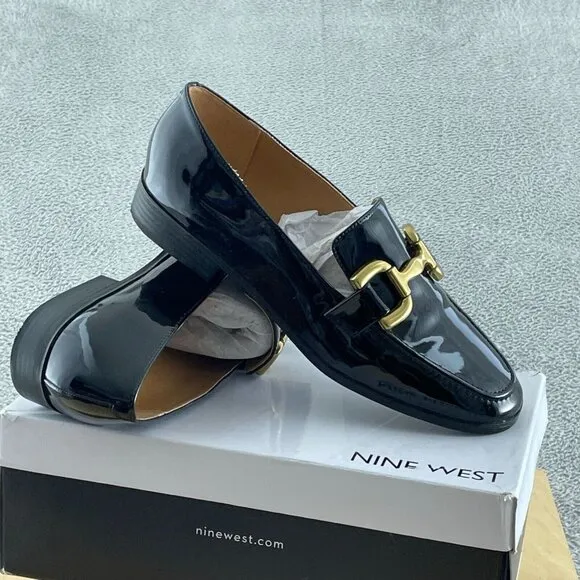 Nine West Women's LILMA Loafer, Black 001, 11 NWB S127
