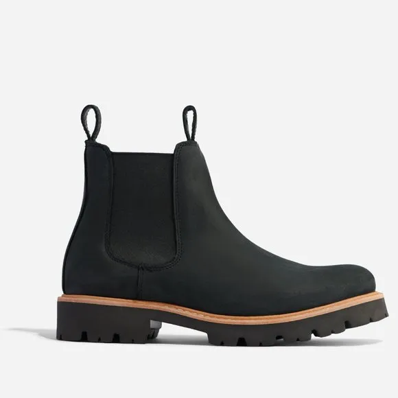 Nisolo Ana Go-To Heeled Chelsea Boot - Black - 8 NEW IN BOX Boots