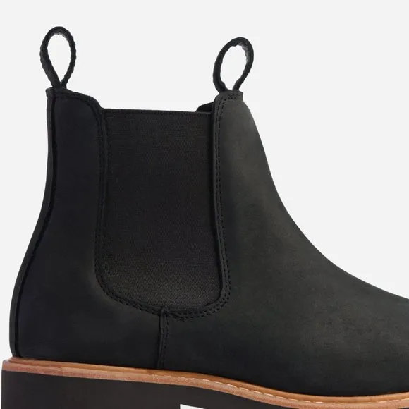 Nisolo Ana Go-To Heeled Chelsea Boot - Black - 8 NEW IN BOX Boots