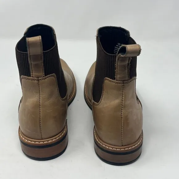 Nisolo Carmen Chelsea Boots 7.5 almond taupe neutral leather
