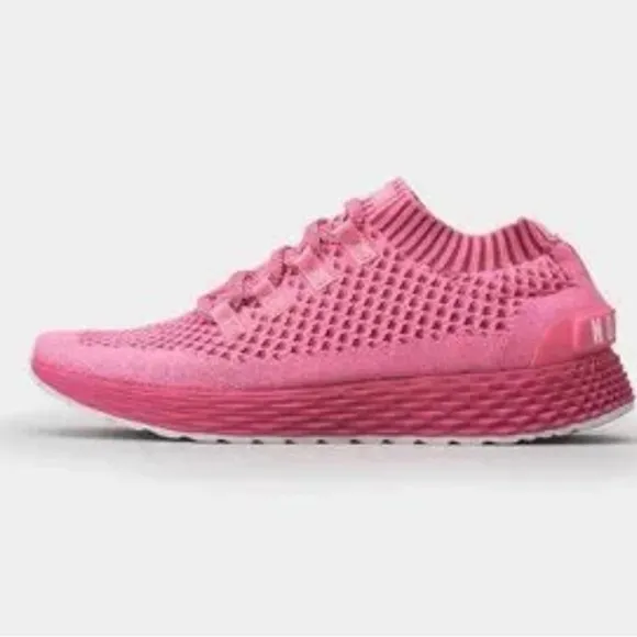 No Bull Knit Runner Pink Sneakers Women's 12 or Men's 10.5 Lightweight Athletic