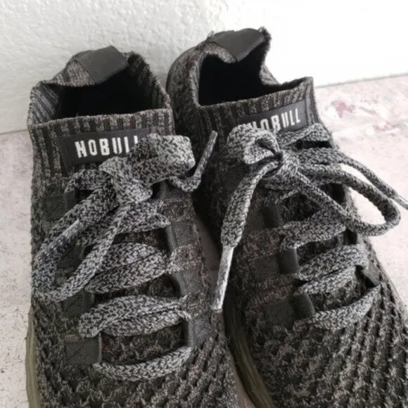Nobull $159 Women's Knit Runner Sneakers size 8.5 Gray Athletic Gym Crossfit
