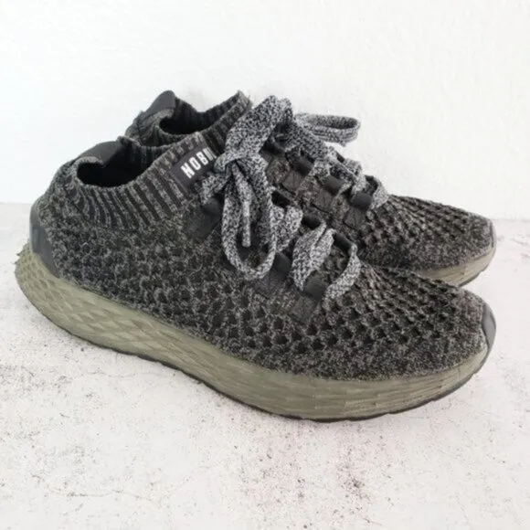 Nobull $159 Women's Knit Runner Sneakers size 8.5 Gray Athletic Gym Crossfit