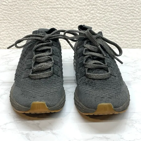 Nobull Allday Knit Shoes Mens 8 Gray Diamond Knit Sneakers Runner Athletic