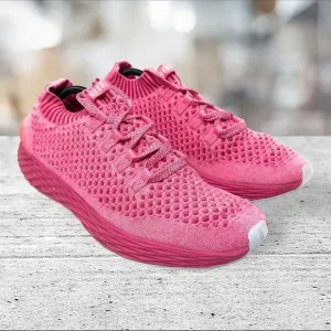 NoBull Aspire Knit Runner Sneaker Womens 14 Bright‎ Pink Lace Up Athletic Shoe