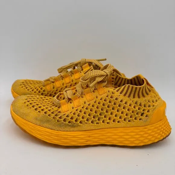 NOBULL Lemon Drop Knit Runner Sneakers Size M 6 W 7.5