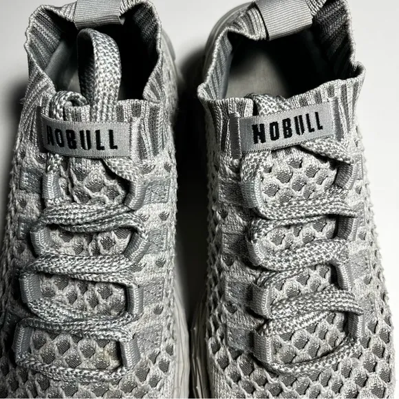 NOBULL Men's Allday Knit Sneakers in Cool Gray size 5.5