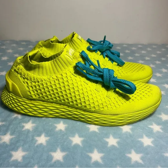NoBull neon lime knit runners 12.5
