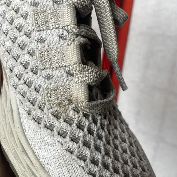 NOBULL Women’s Aspire Silver &amp; Greg Knit Running Sneakers (Size: 5.5)