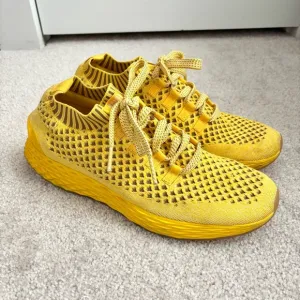 NOBULL Yellow Diamond Knit Sneakers