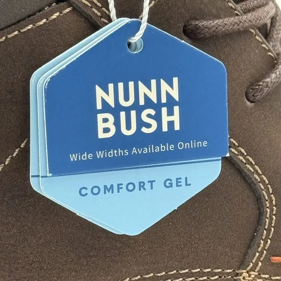 Nunn Bush Circuit DC Plain Toe Chukka Brown Boot Men 11 Softgel Heel Pod NIB