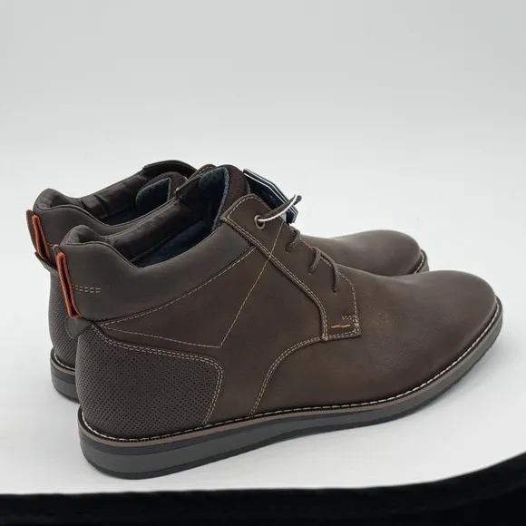 Nunn Bush Circuit DC Plain Toe Chukka Brown Boot Men 11 Softgel Heel Pod NIB