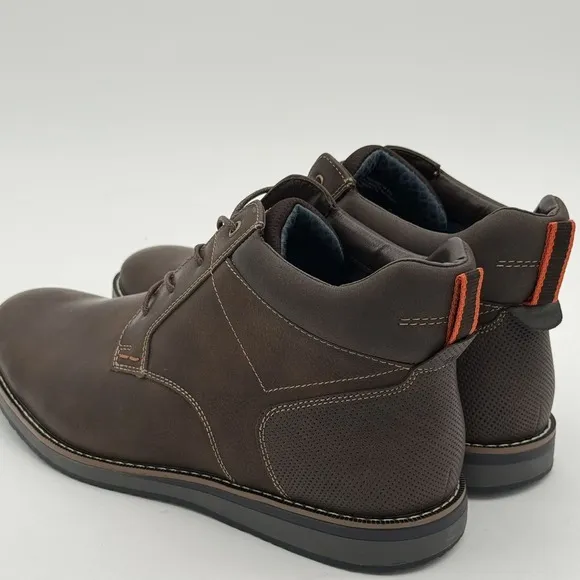 Nunn Bush Circuit DC Plain Toe Chukka Brown Boot Men 11 Softgel Heel Pod NIB
