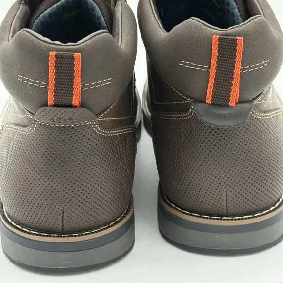 Nunn Bush Circuit DC Plain Toe Chukka Brown Boot Men 11 Softgel Heel Pod NIB