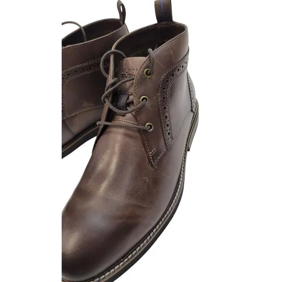 Nunn Bush Men's Ozark Leather Lace Up Lightweight Chukka Ankle Boots Size 9